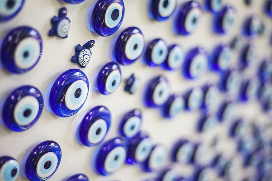 Evil Eye, Eye, Bead, Devil, Blue, The Devil, Texture, - Nazar Boncuğu Arka Plan - HD Wallpaper 