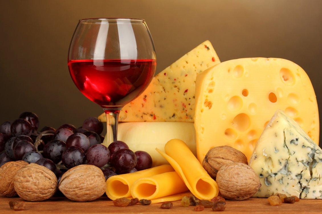 Download Wallpaper Cheese Mix And A Glass Of Red Wine - Hi Resolution Cheese And Wine - HD Wallpaper 