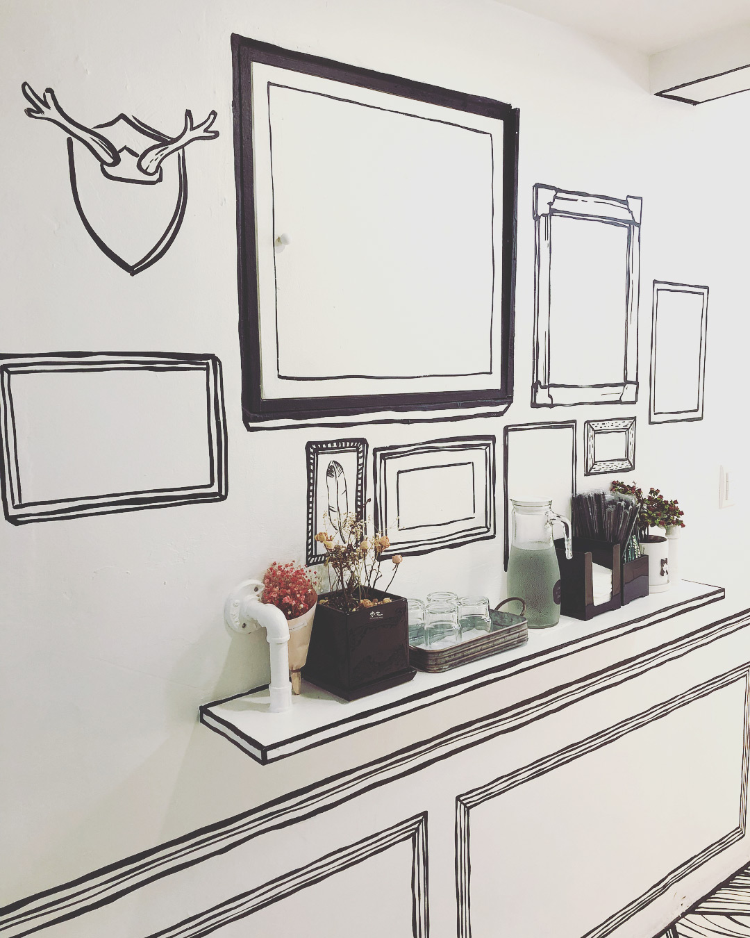 Cartoon Lines Furniture - HD Wallpaper 