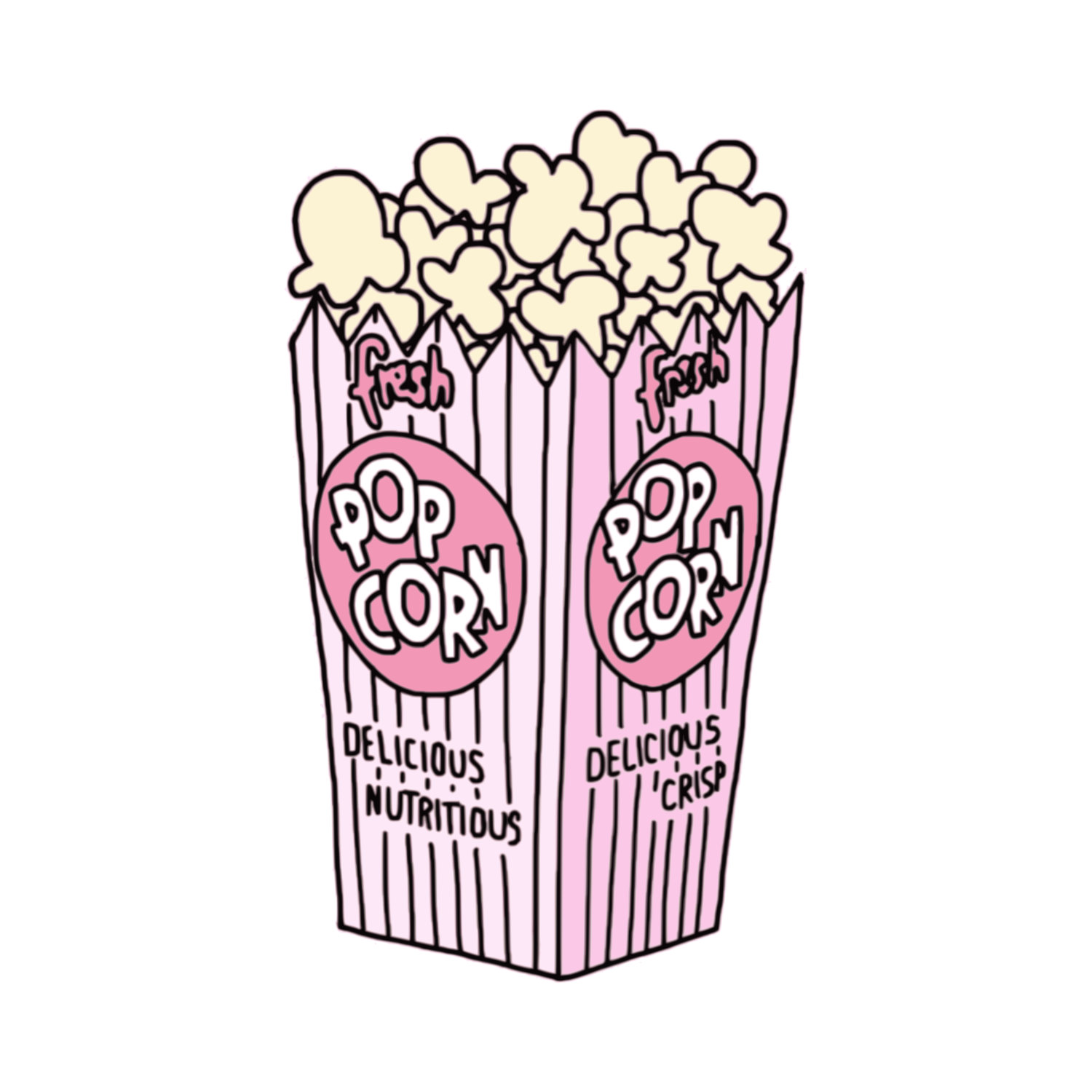 Collection Of Film Clipart Tumblr High Quality, Free - Popcorn Transparent - HD Wallpaper 