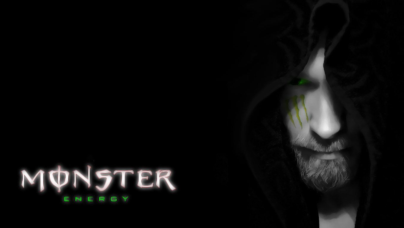 Monster Ty - Monster Energy Black Backgrounds - HD Wallpaper 