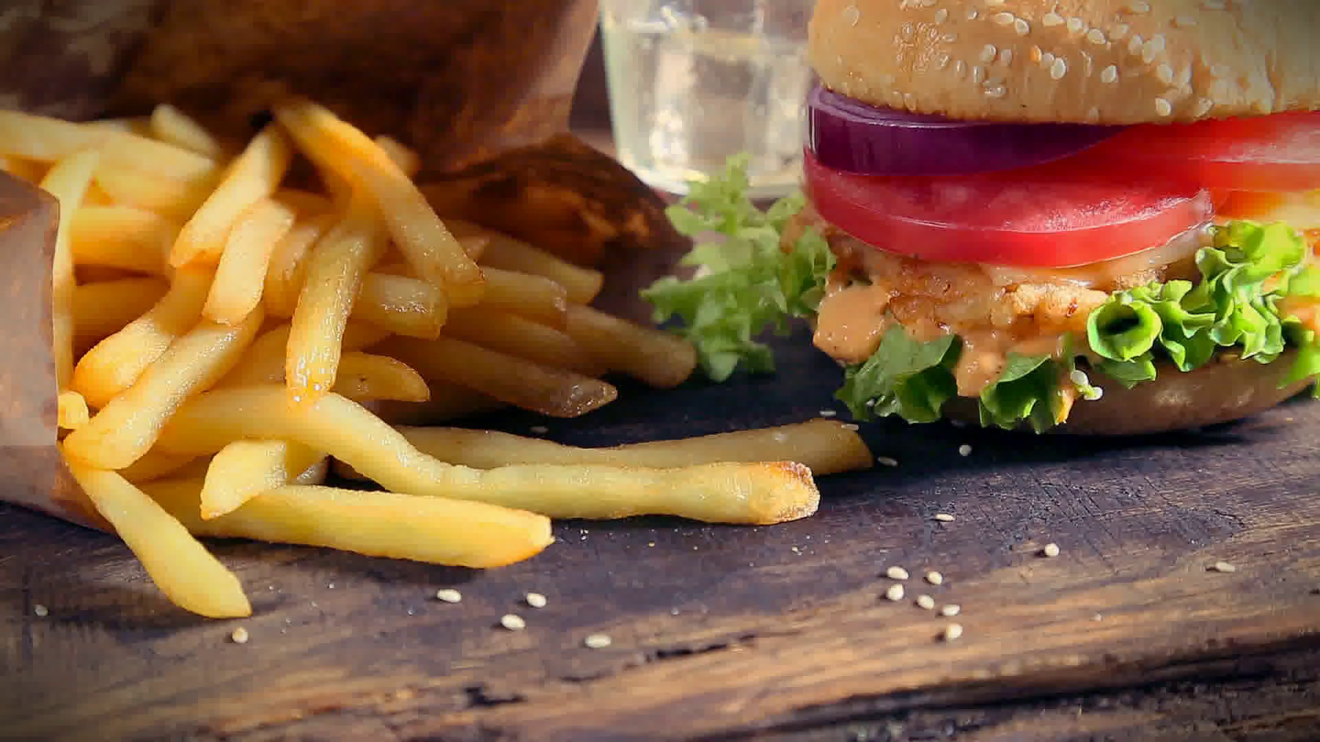 Fried Food Cold Drink - HD Wallpaper 