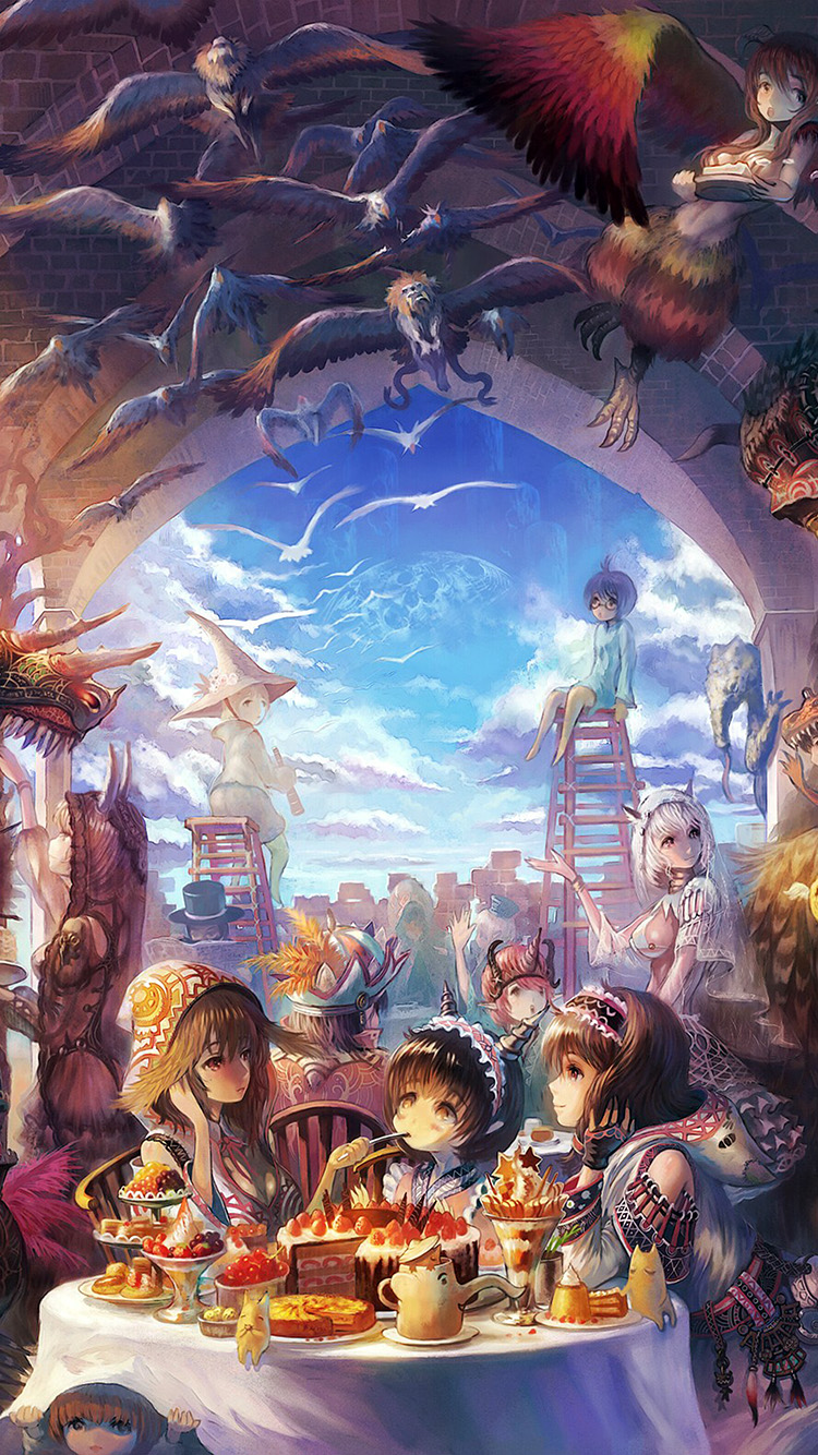 Anime Drawings Wallpaper Iphone - HD Wallpaper 