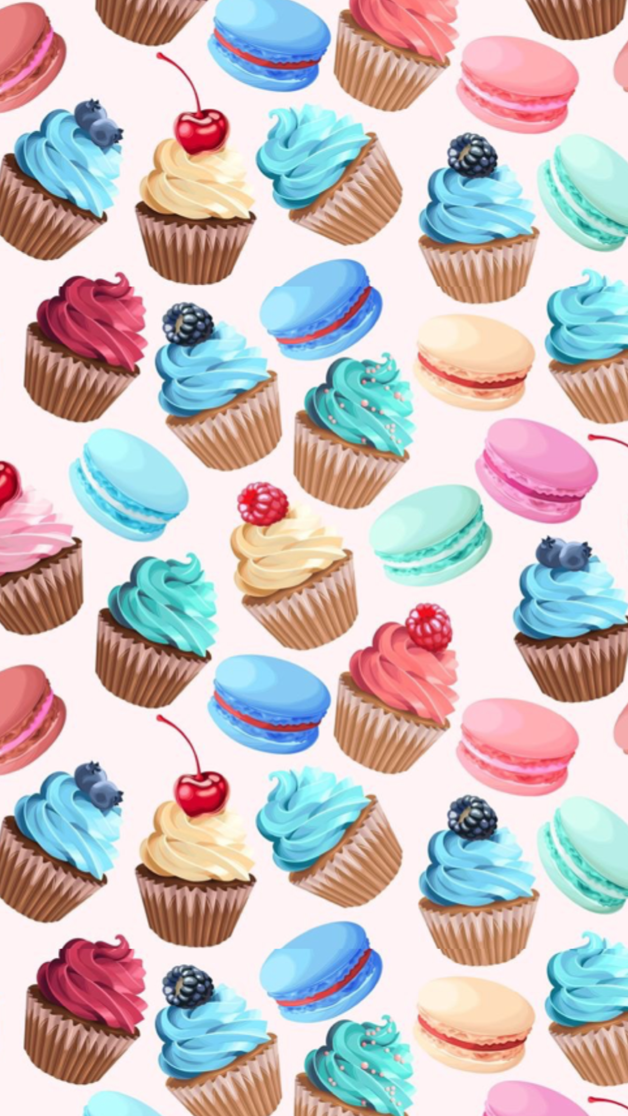 Cupcakes Background - HD Wallpaper 