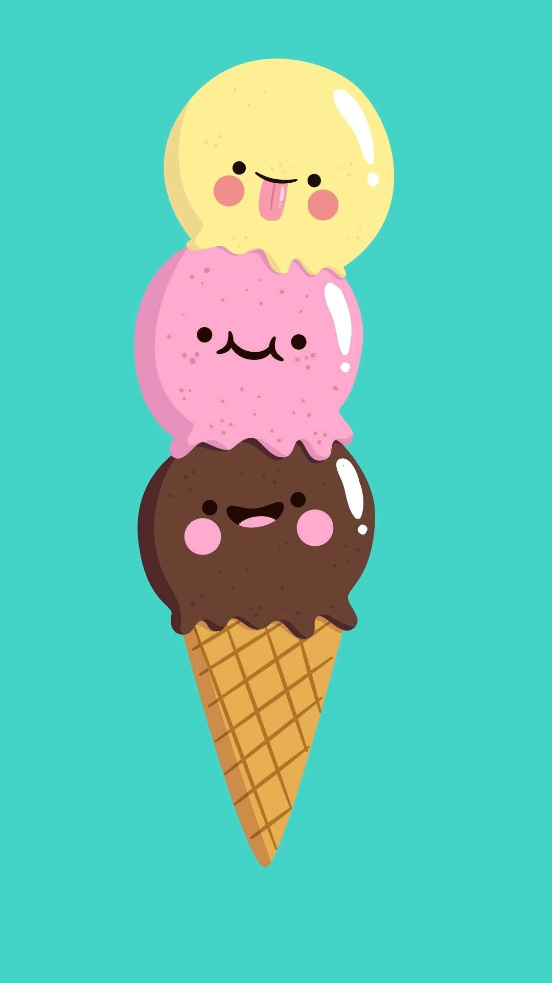 Huuuuummmm E Ao Mesmo Tempo Kawaii Food Wallpaper, - Fondos De Pantalla De Helados Kawaii - HD Wallpaper 