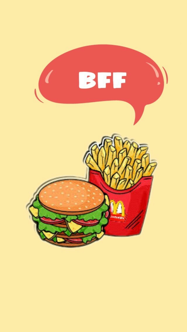 Hamburger And Fries Clipart - HD Wallpaper 