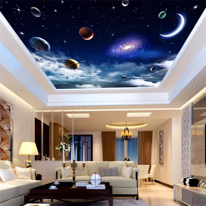 Decorative Accessories Bizix Custom 3d Wall Mural Wallpaper - Ceiling Design Stickers - HD Wallpaper 