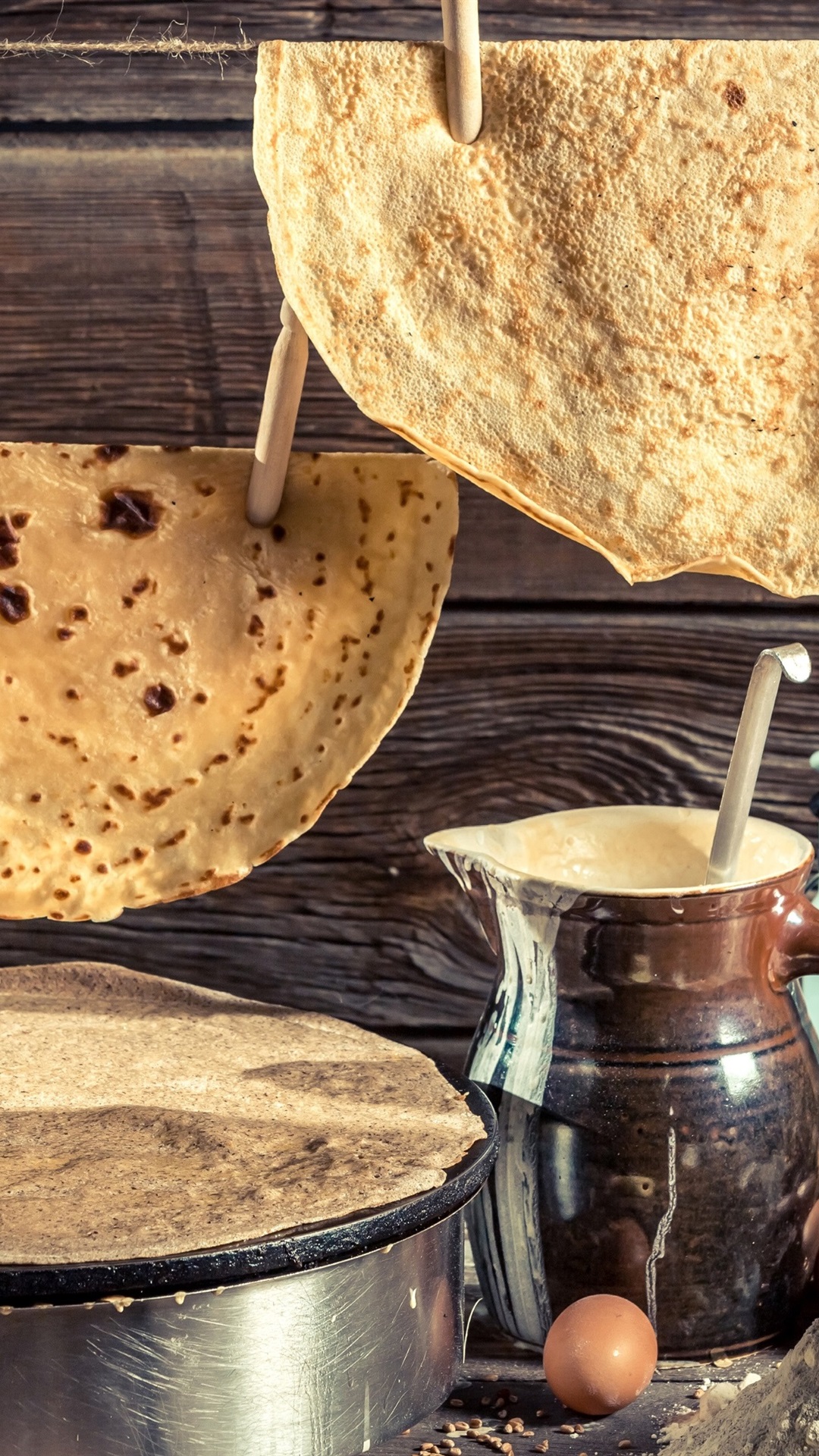 Iphone Wallpaper Pancakes, Flour, Eggs, Food - Масляна 2019 - HD Wallpaper 