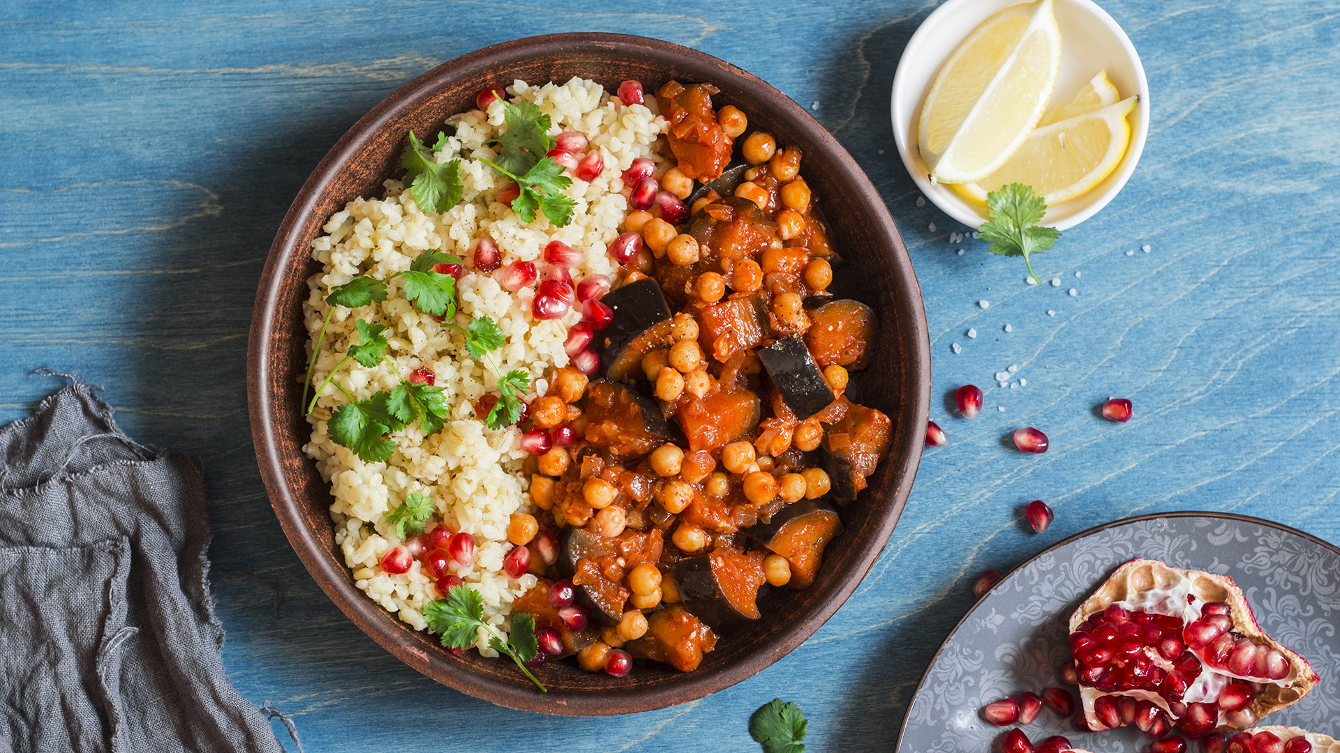 11 Healthier Alternatives To Your Favorite Winter Comfort food - Chickpea Stew Bulgur - HD Wallpaper 