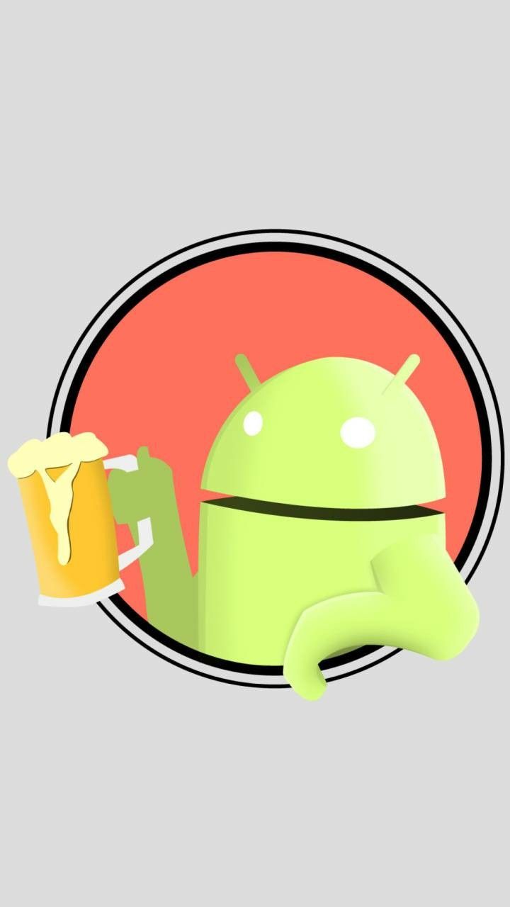 Android Drinking - HD Wallpaper 