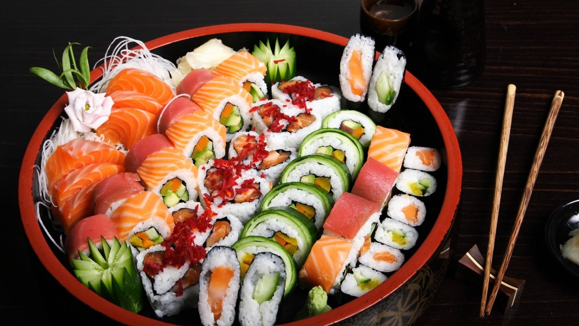 Sushi Food - HD Wallpaper 