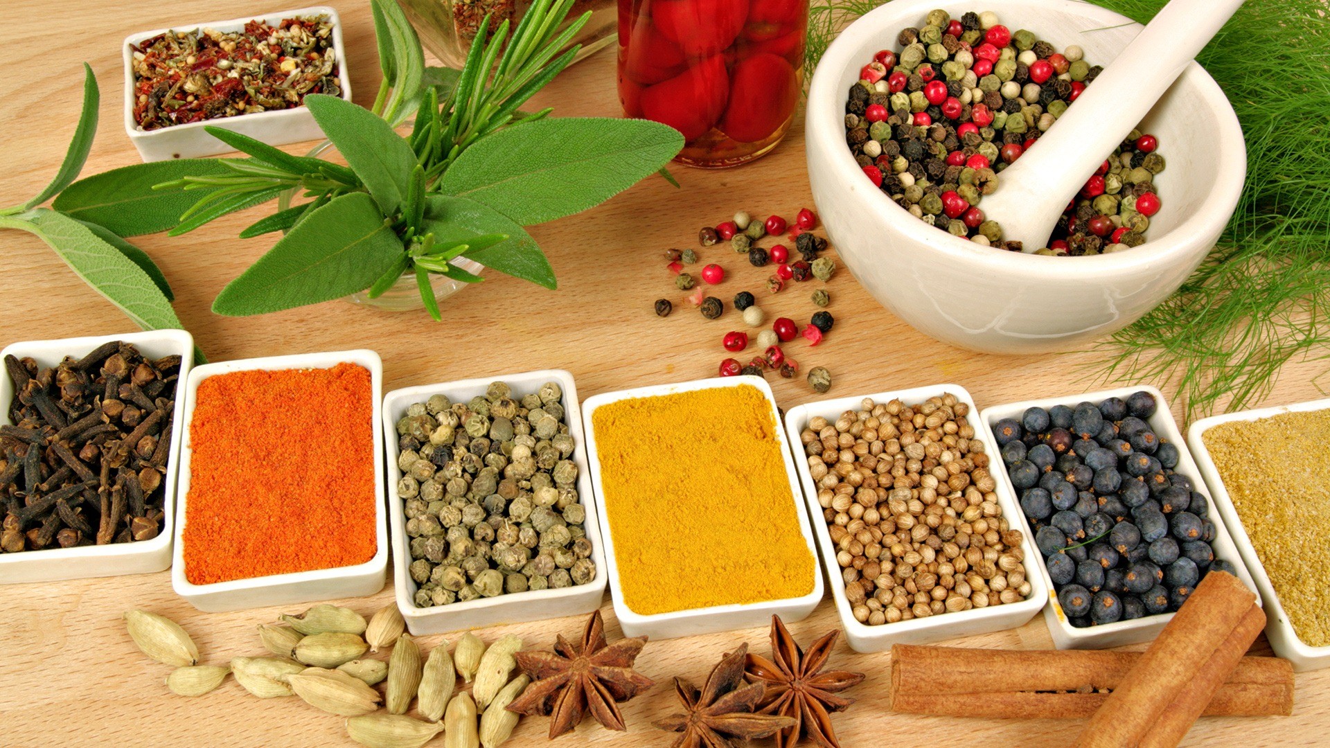 Indian Lounge 
 Data-src - Fresh Herbs And Spices - HD Wallpaper 