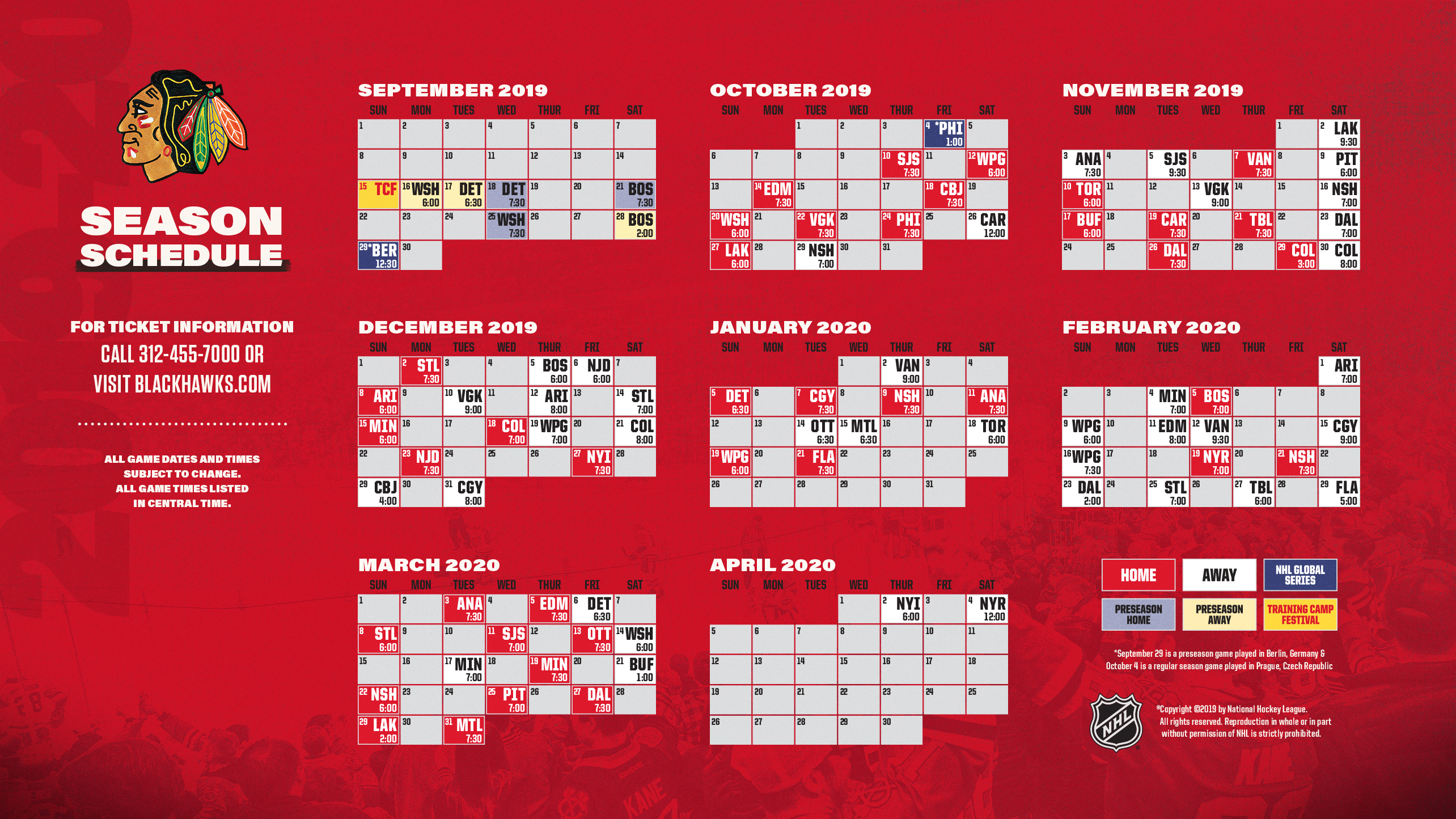 2022 blackhawks schedule