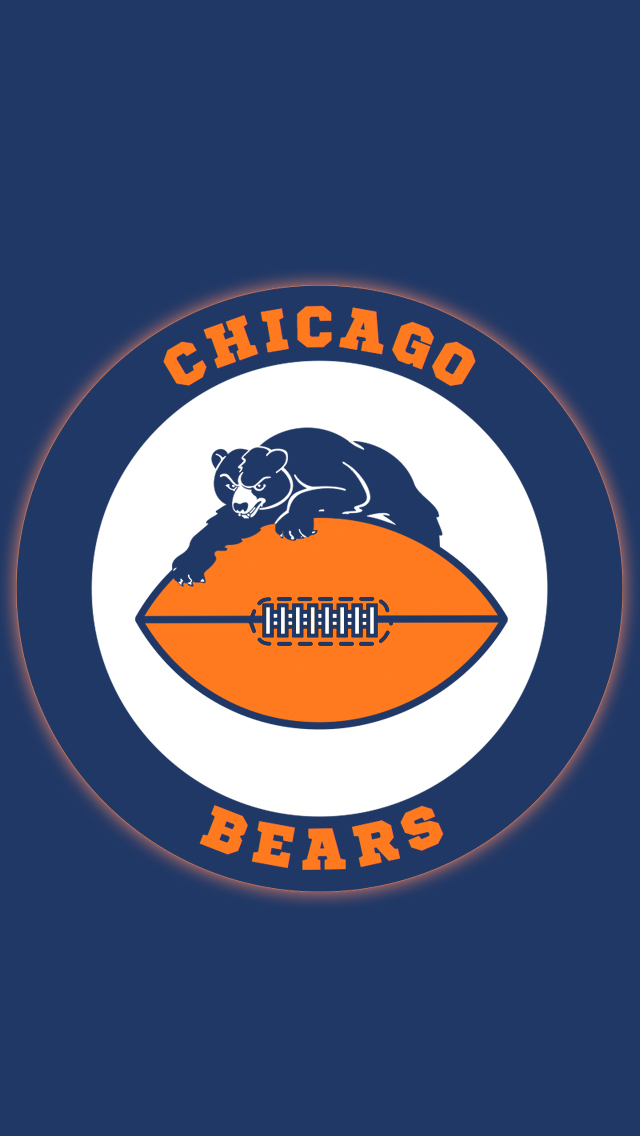 Chicago Bears Iphone Wallpaper - Vintage Chicago Bears Logo - HD Wallpaper 