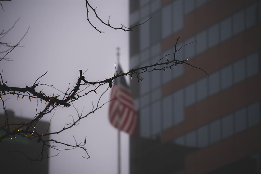 Chicago, United States, Flag, America, City, Downtown, - Barbed Wire - HD Wallpaper 