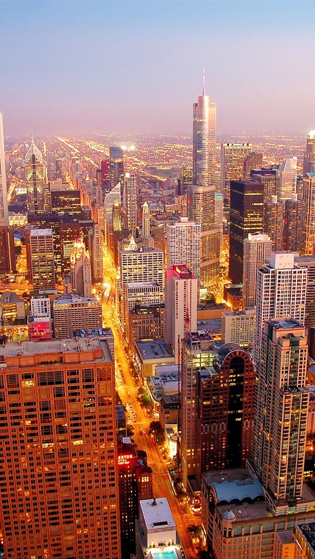 Iphone Wallpaper Chicago City At Dawn - Chicago - HD Wallpaper 