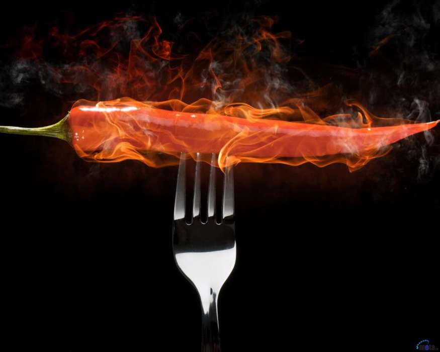 Download Mobile Wallpaper Food, Background, Fire, Vegetables, - Fire Background For Food - HD Wallpaper 
