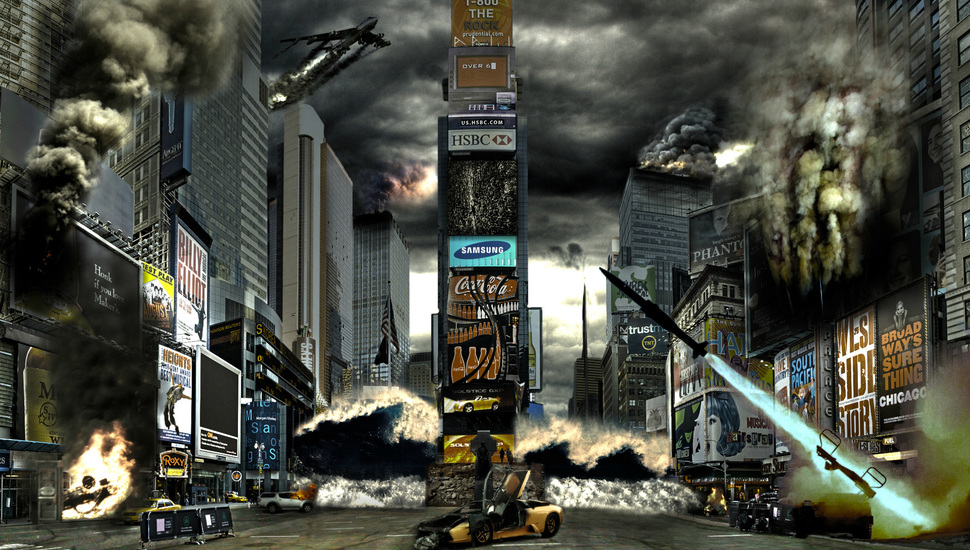 Flag, The, New York, Houses, America, Usa, Art, Country, - New York Times Square - HD Wallpaper 