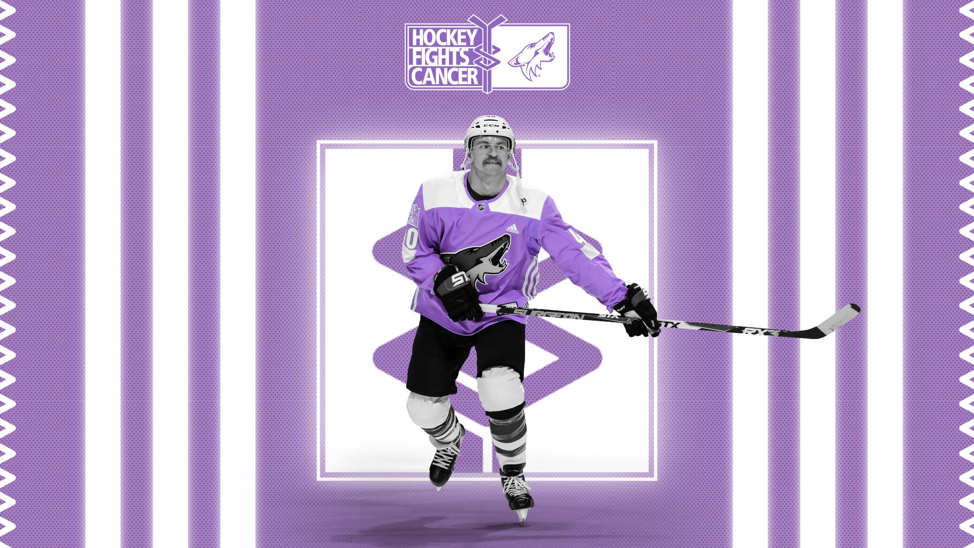 Hockey Fights Cancer Symbol - HD Wallpaper 