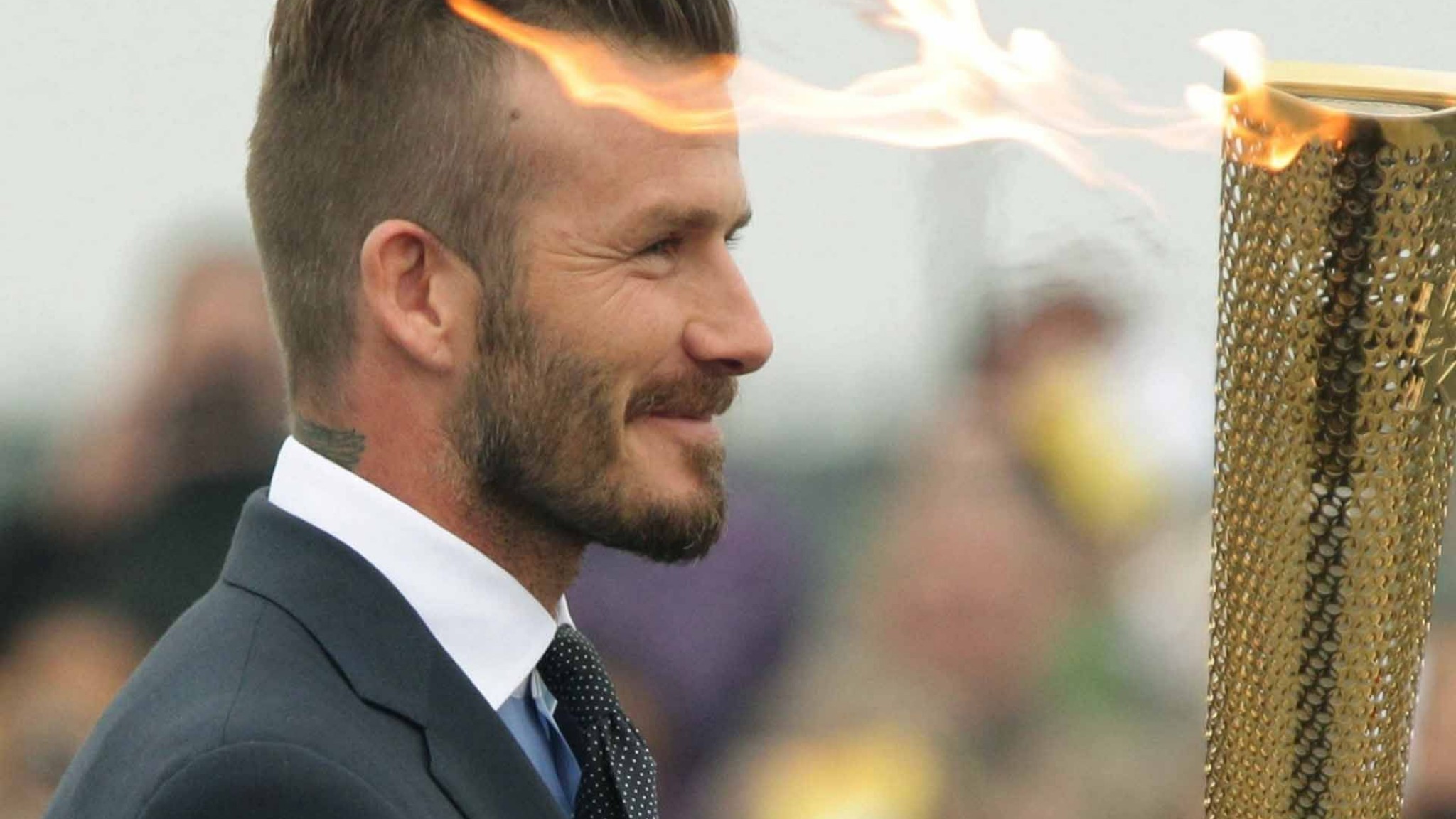 David Beckham Haircut Slicked Back - HD Wallpaper 