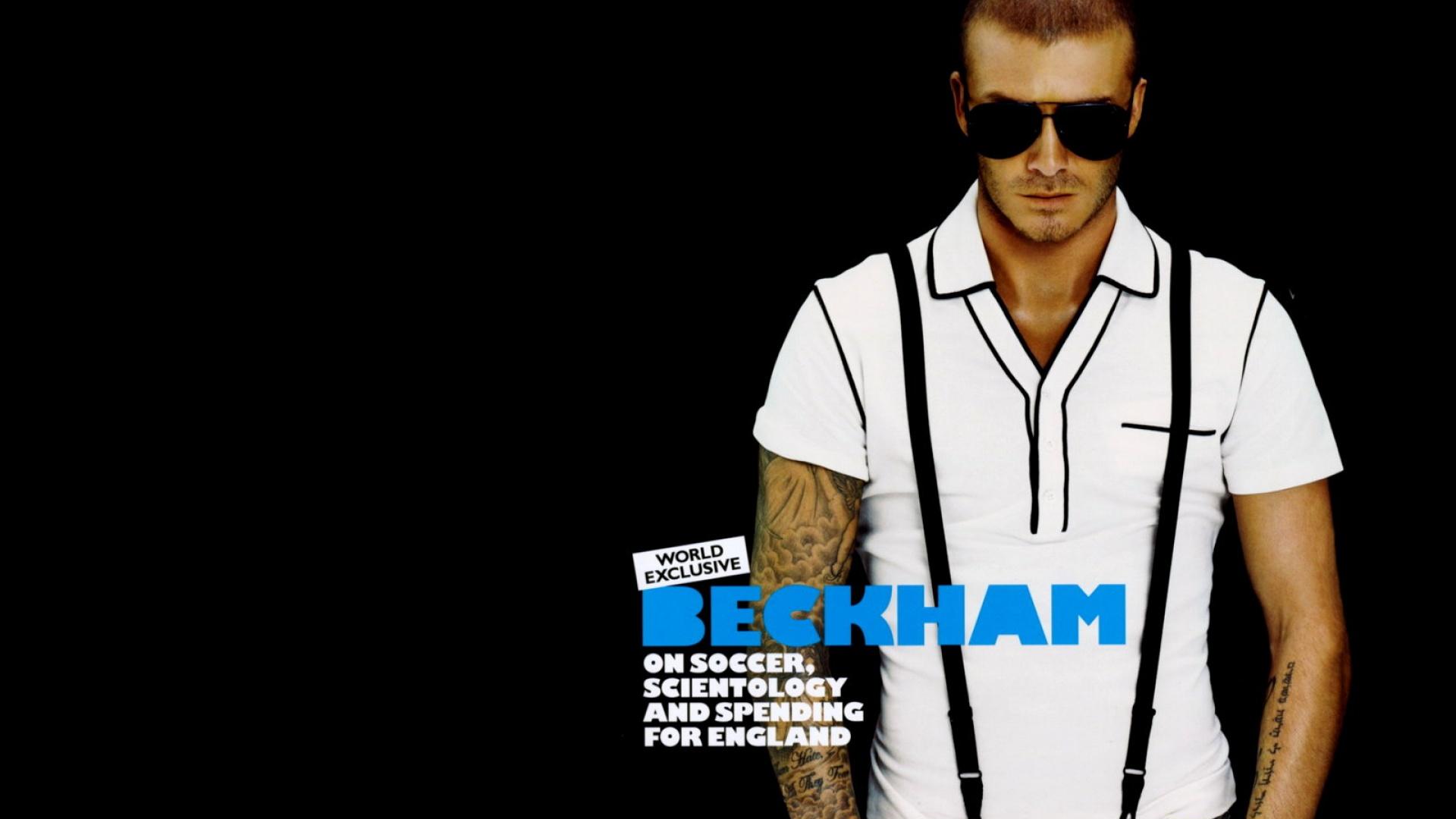 David Beckham In Magazine Dressed Up - David Beckham Suspenders - HD Wallpaper 