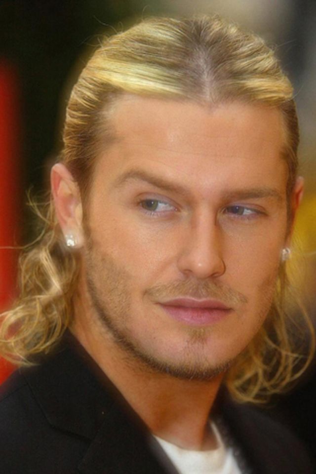 David Beckham Wallpaper - Long Hair Square Face Male - 640x960 Wallpaper -  