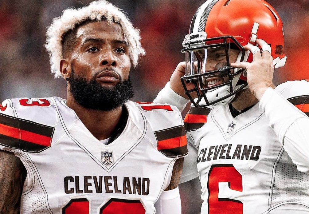 Odell Beckham Jr - Odell Beckham Jr In Browns Jersey - HD Wallpaper 