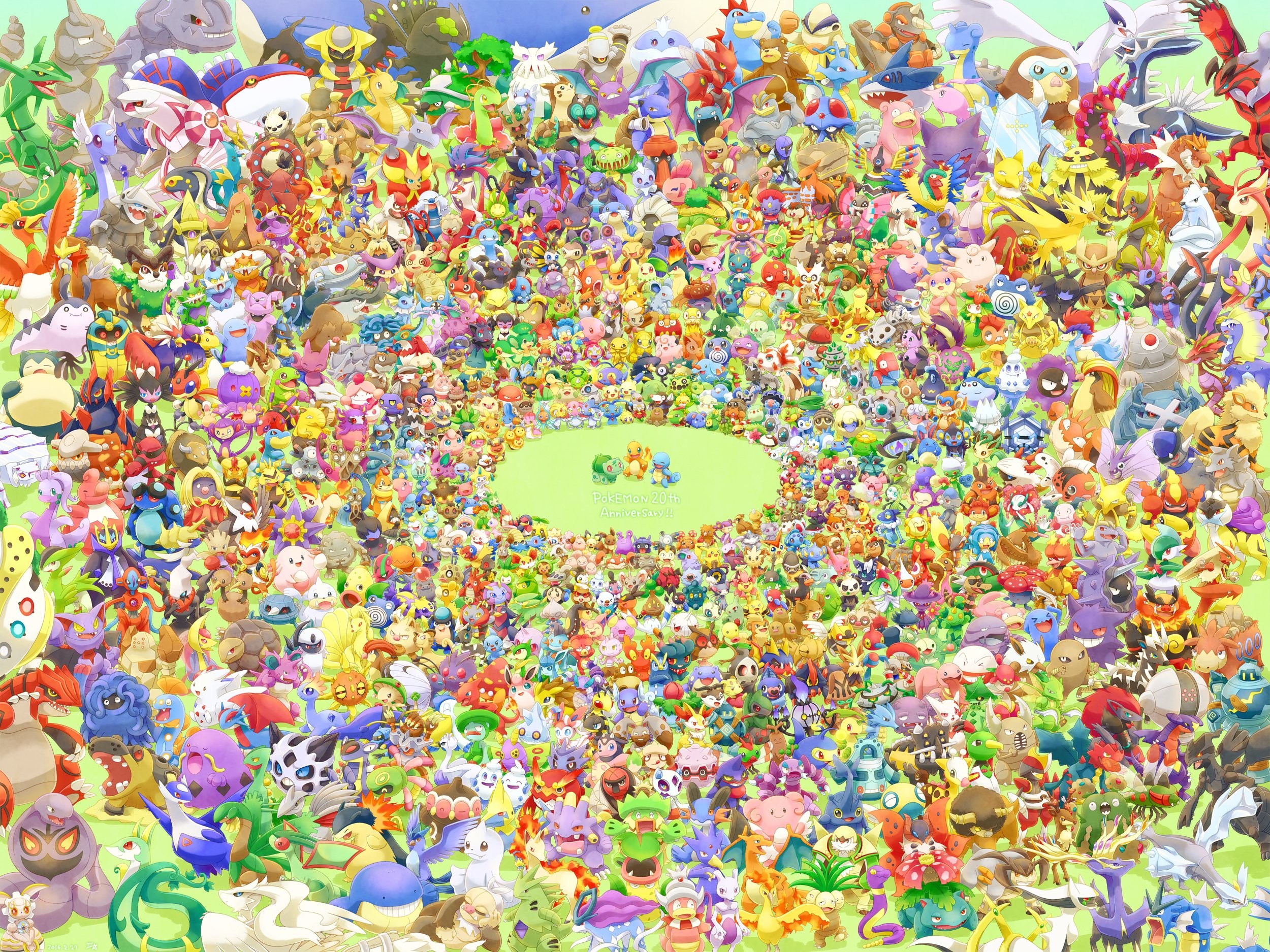 Pokemon 20th Anniversary All Pokemon - HD Wallpaper 