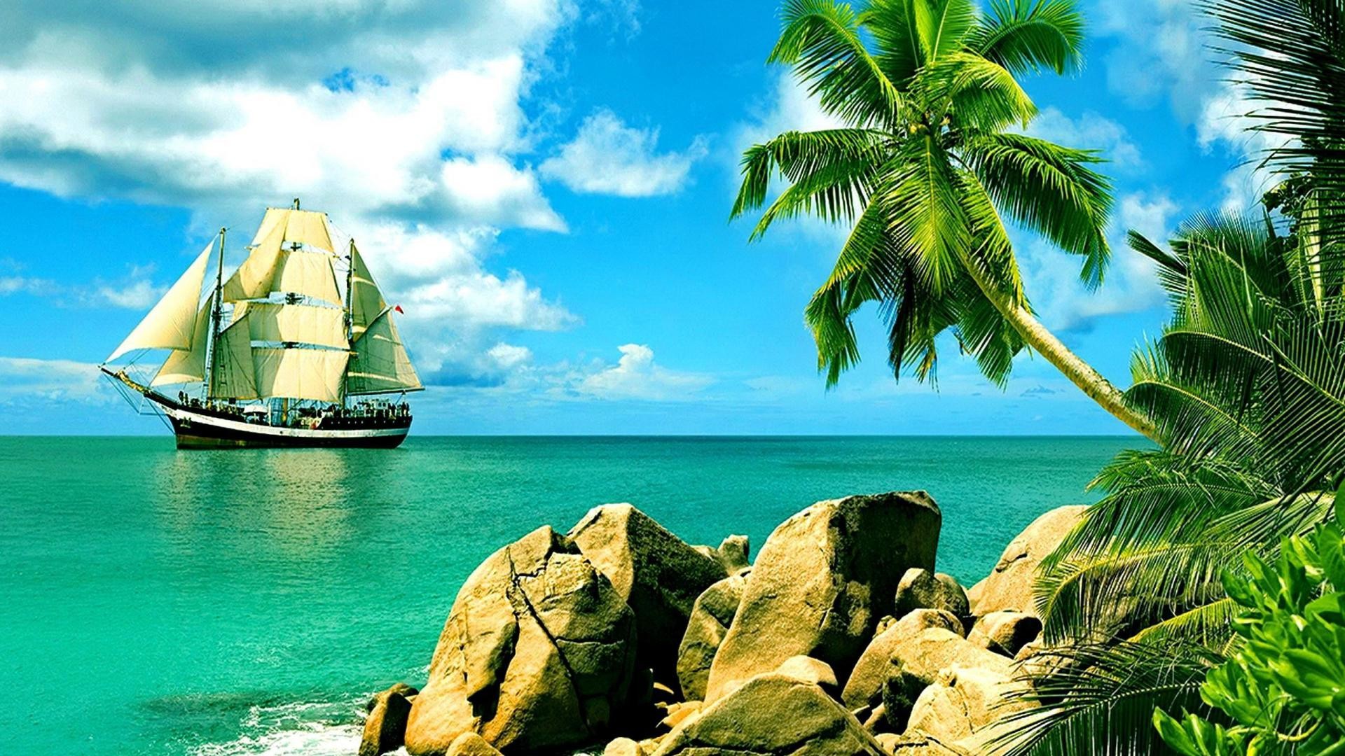 Tropical Hd Wallpapers 1080p - 1920 X 1080 Wallpapers Tropical - HD Wallpaper 
