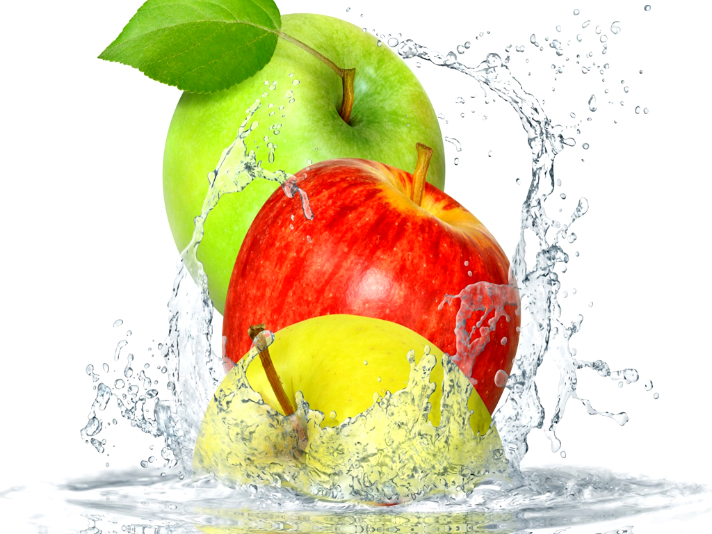 Apple Fruit Wallpapers Hd Download Apple Fruit Wallpapers - Apples In Water - HD Wallpaper 