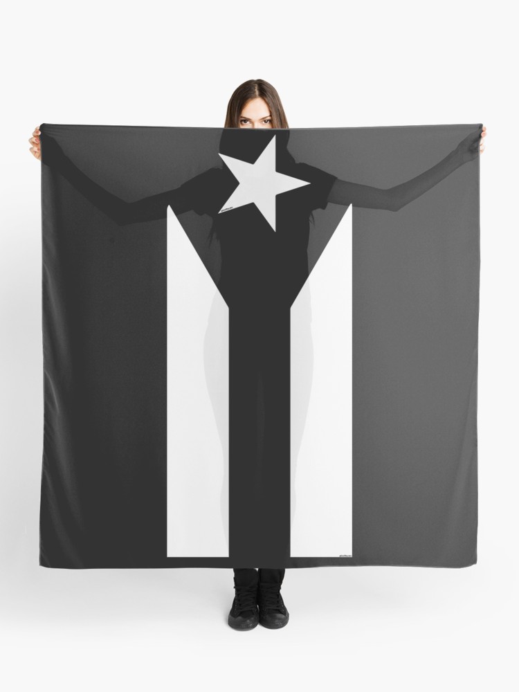 Black Puerto Rico Flag - HD Wallpaper 