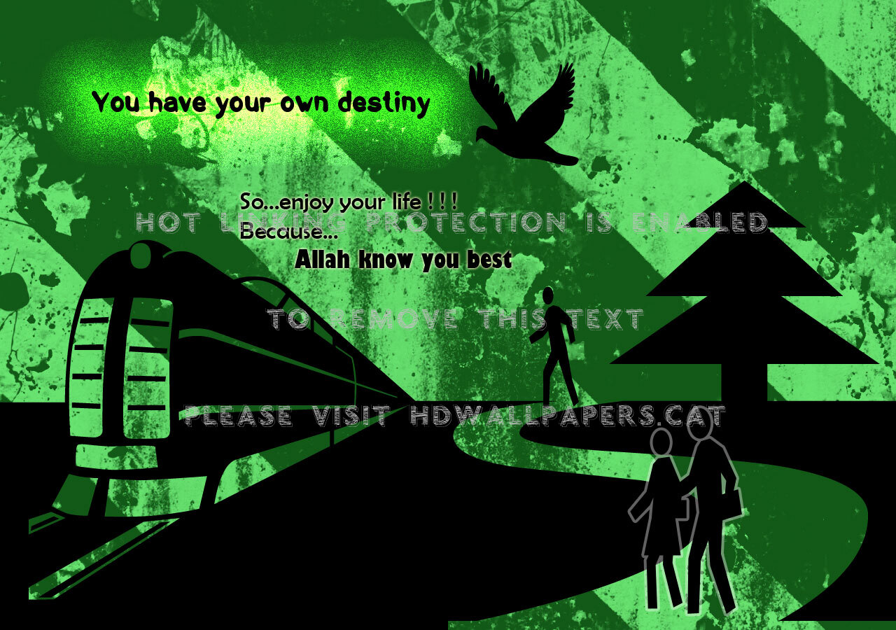 Destiny Enjoy Allah Best Abstract - Illustration - HD Wallpaper 