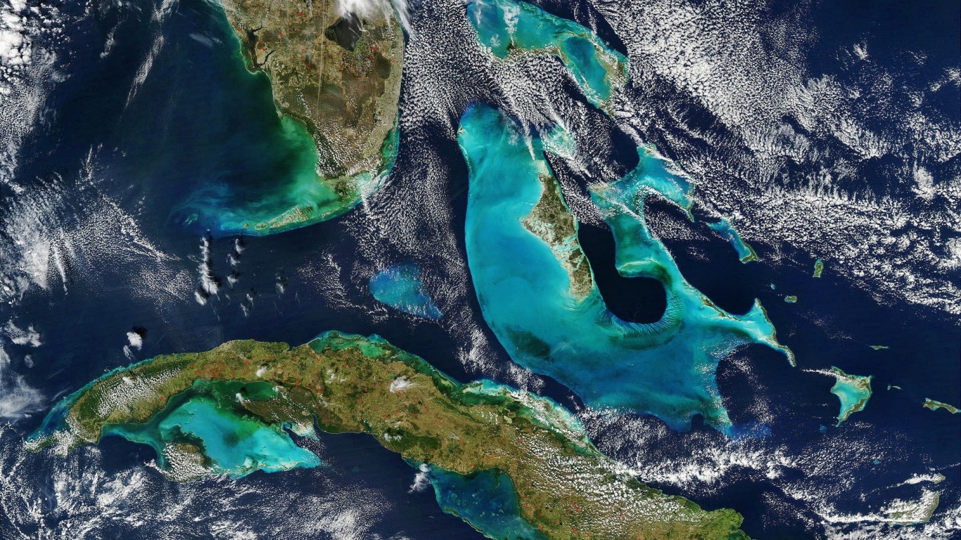 Bahamas View From Space - HD Wallpaper 