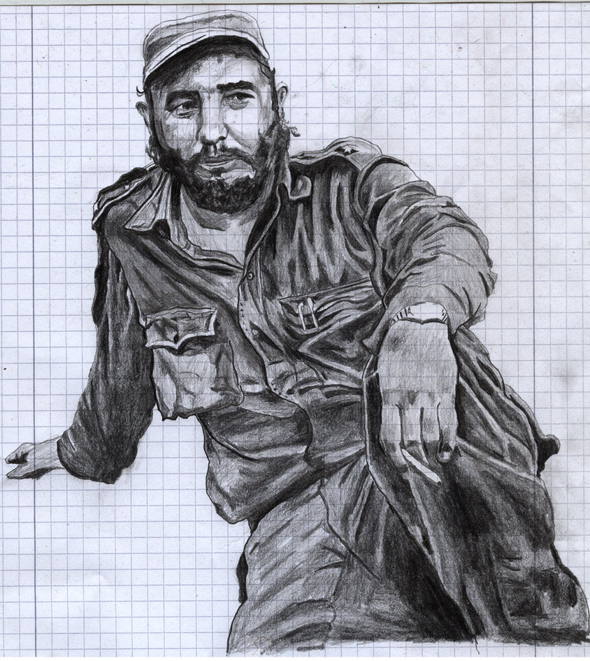 Fidel Castro Drawing Picture - Fidel Castro Draw - HD Wallpaper 