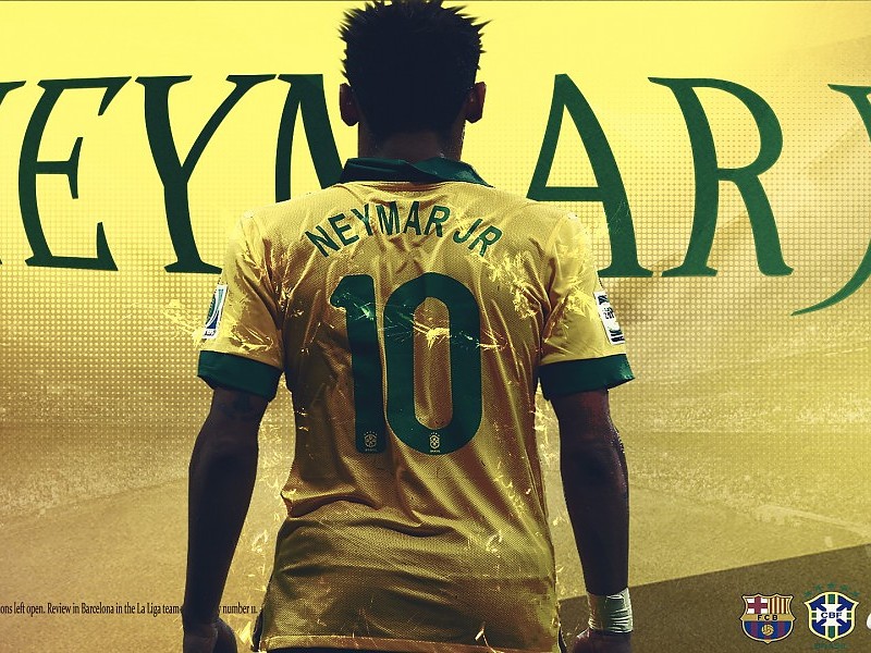 Neymar Wallpaper Hd Brazil - Fc Barcelona - HD Wallpaper 