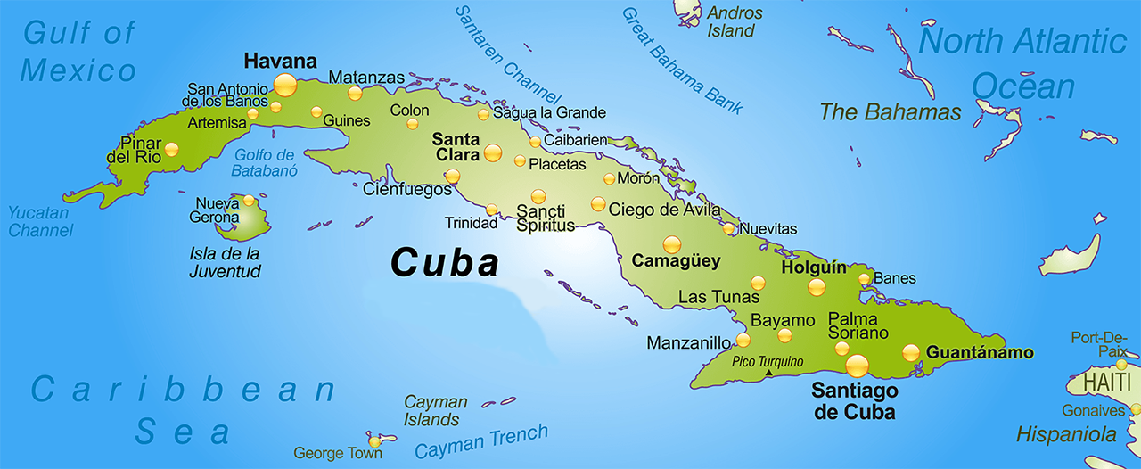 Cubaphysicalmapwide - Map Of Eastern Cuba - HD Wallpaper 