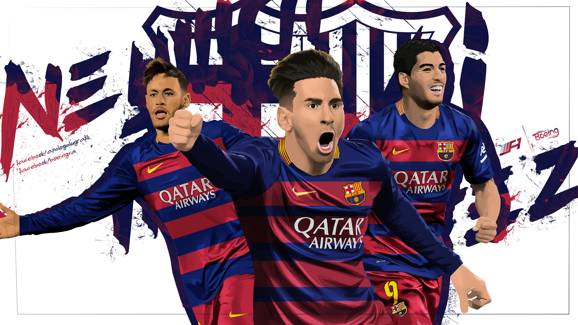 Messi Neymar Suarez Wallpaper 2017 - HD Wallpaper 