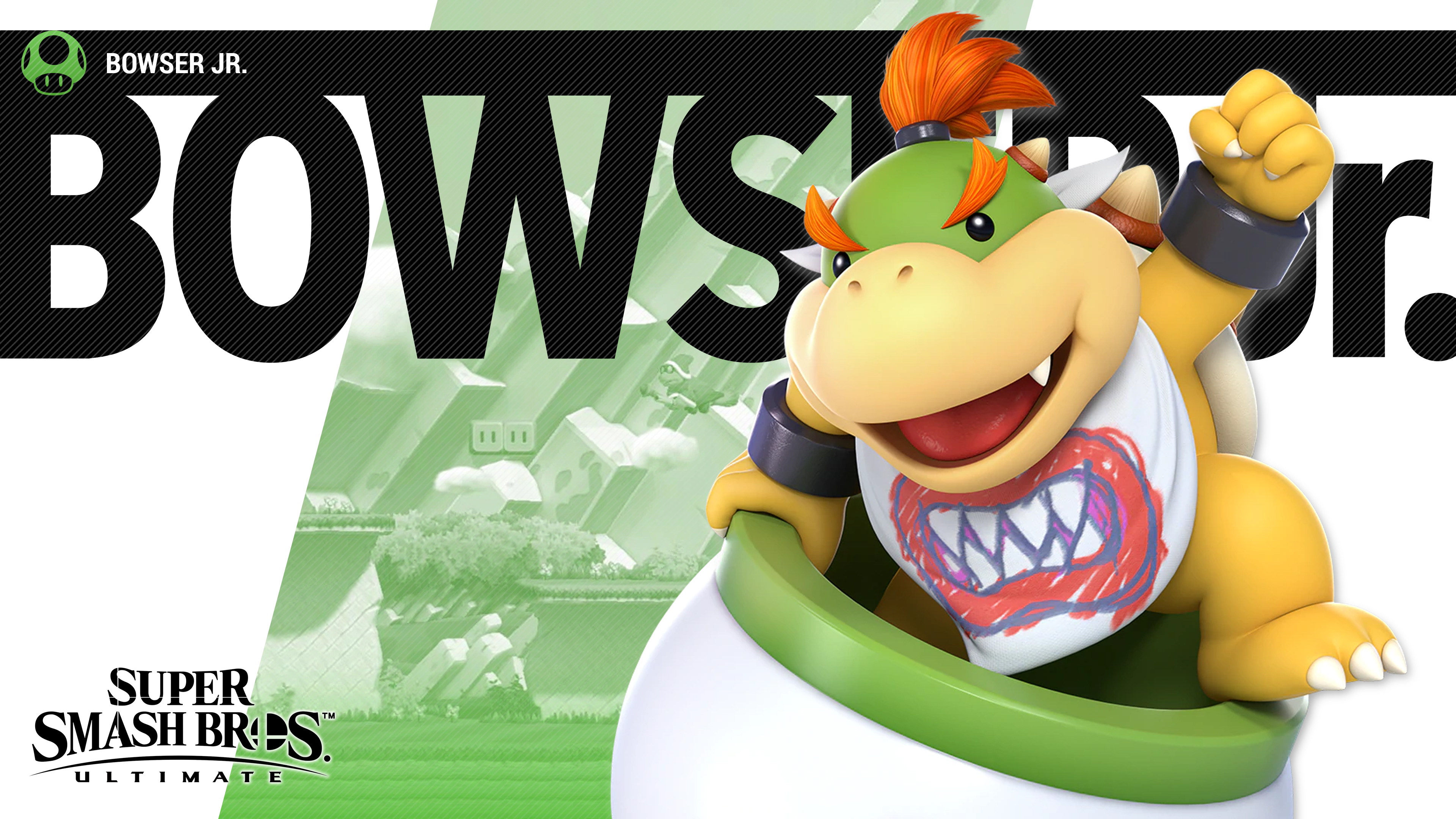 Super Smash Bros Ultimate Bowser Jr - HD Wallpaper 