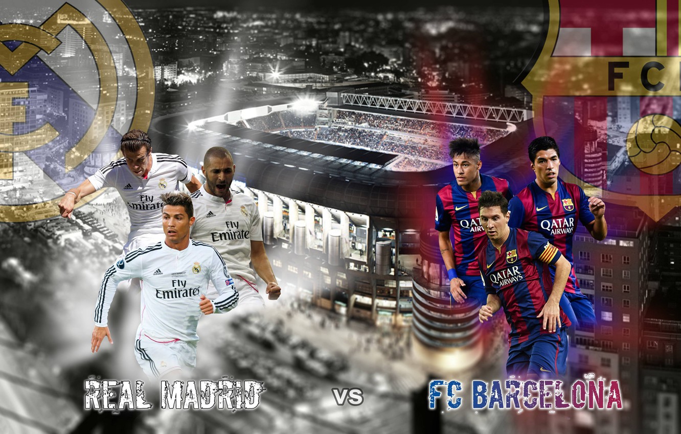Photo Wallpaper Wallpaper, Sport, Cristiano Ronaldo, - Barcelona Vs Real Madrid 2017 Poster - HD Wallpaper 