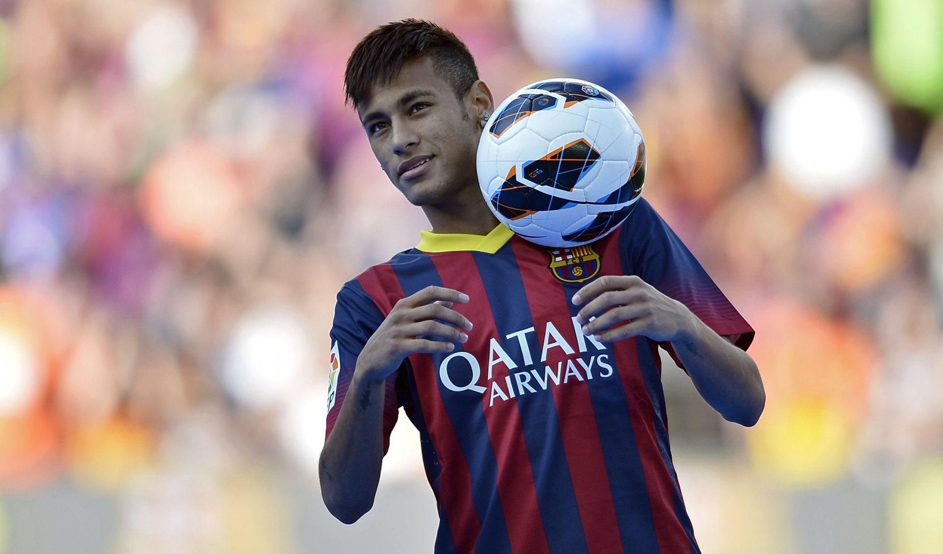 Neymar Wearing Barcelona S New Jersey In 2013-2014 - HD Wallpaper 