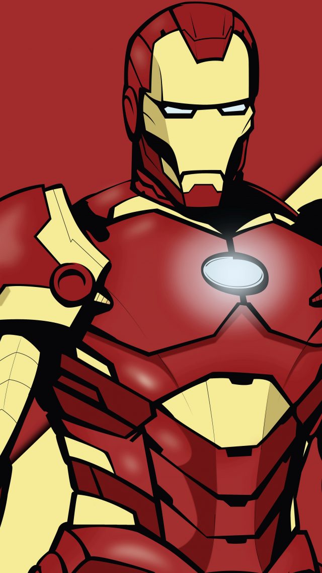 Animated Iron Man Cartoon - 640x1136 Wallpaper 