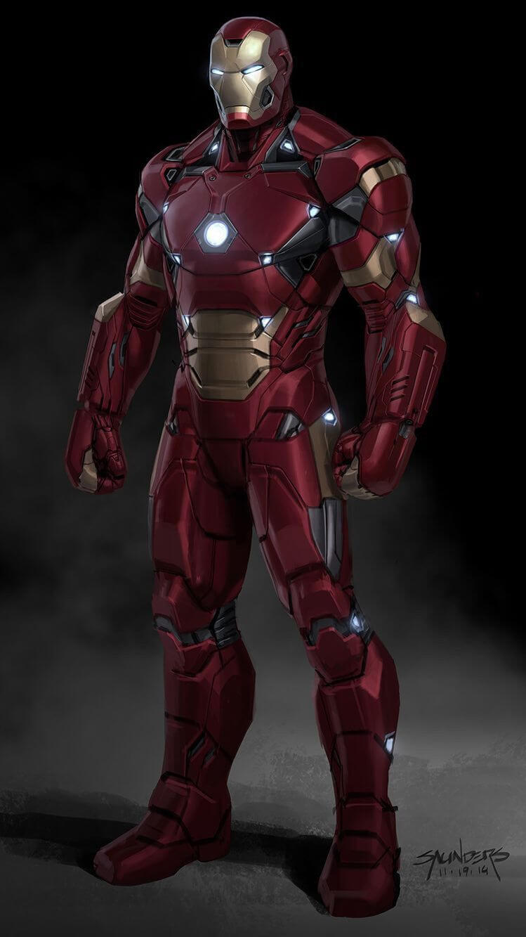 Avengers Endgame Wallpaper Phone - Iron Man Endgame Armor - HD Wallpaper 