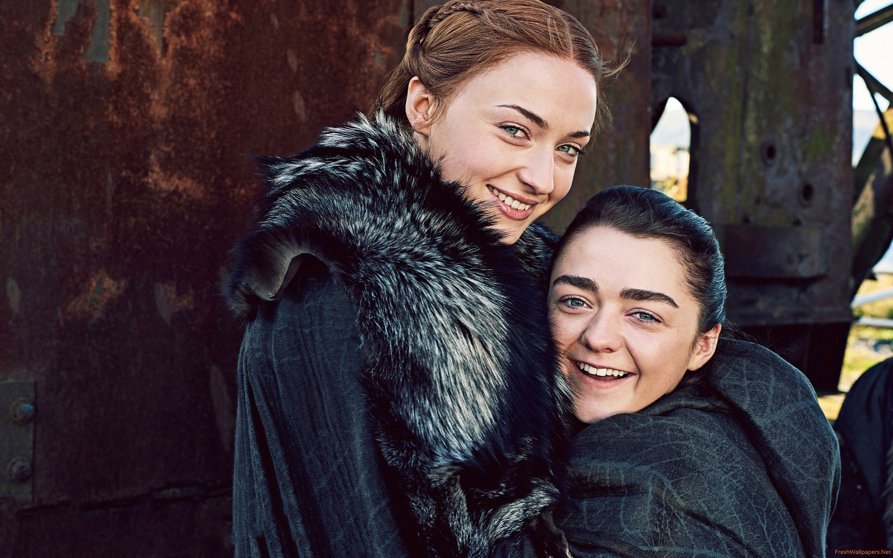 Maisie Williams Y Sophie Turner - HD Wallpaper 