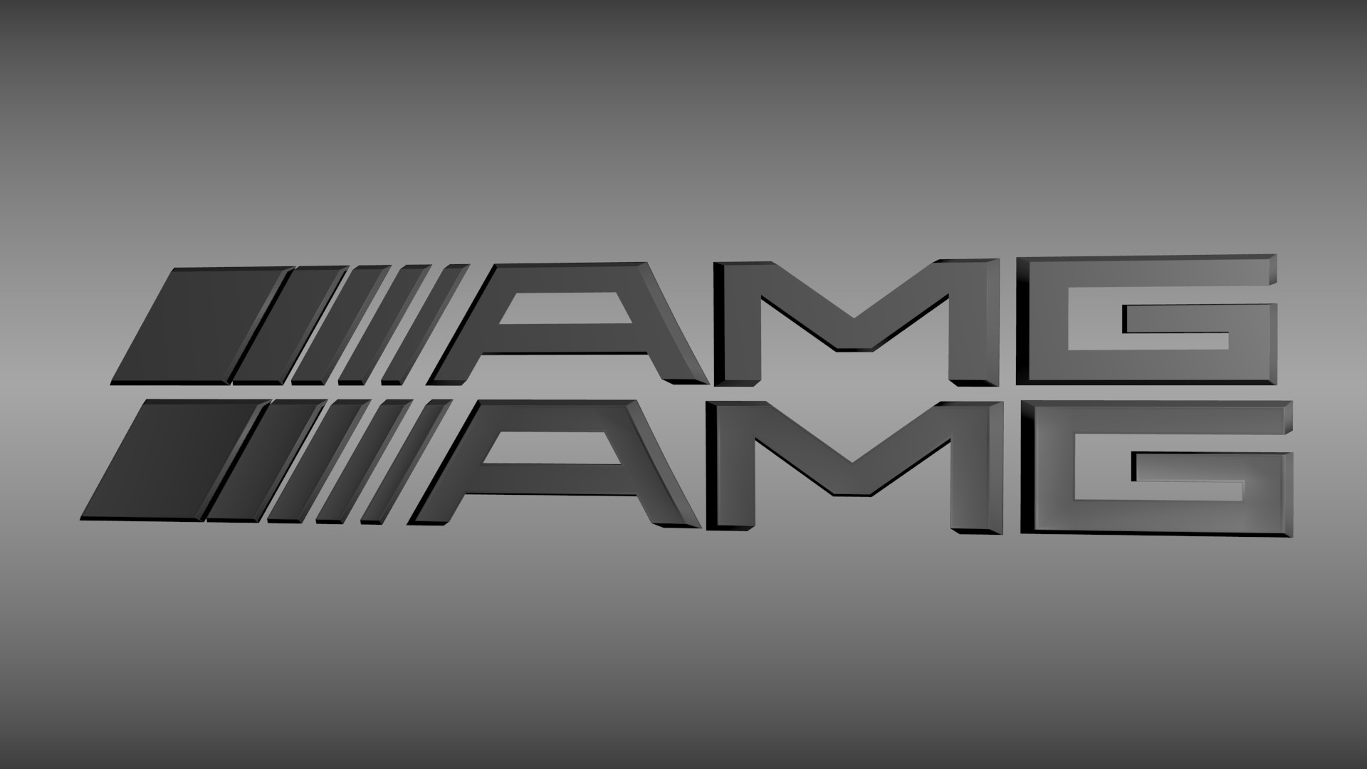 Amg Logo Set 3d Model Obj Blend Mtl 3 - Graphic Design - HD Wallpaper 