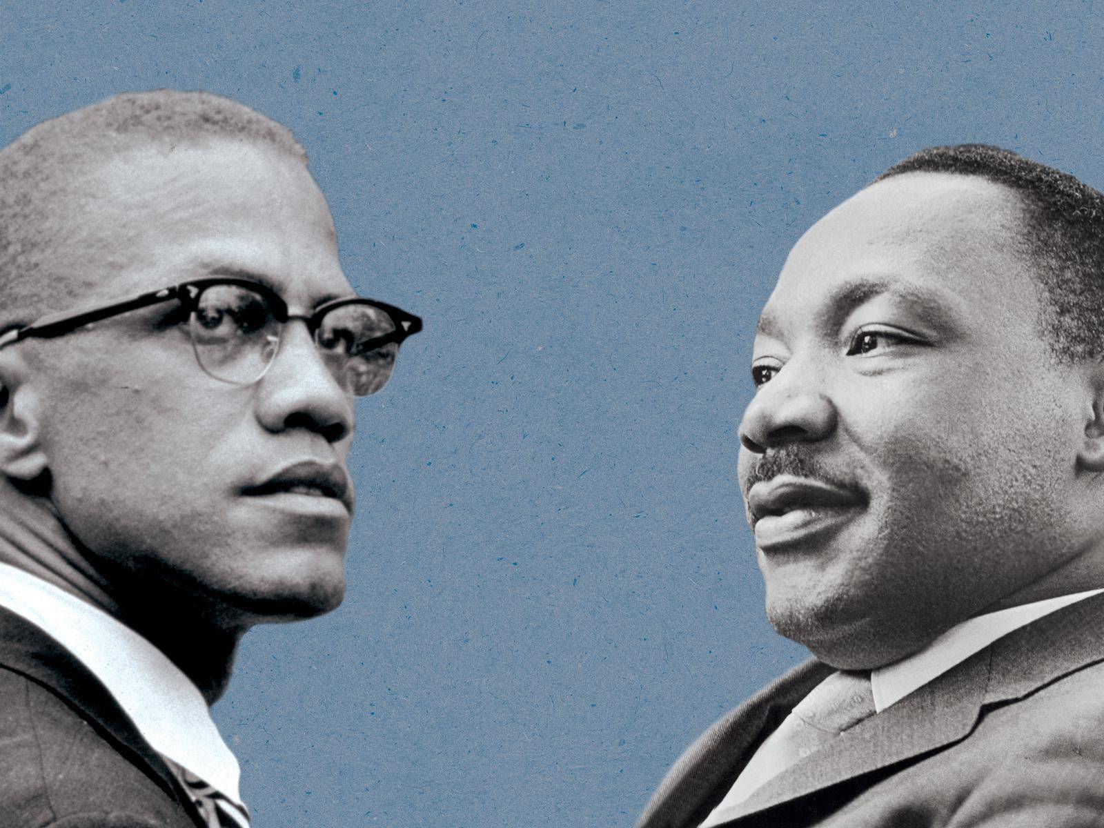 Malcolm X Martin Luther King - HD Wallpaper 