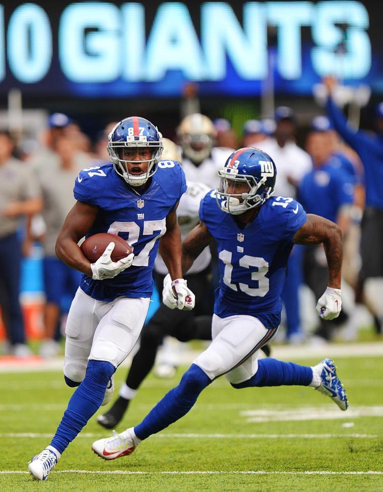 Sterling Shepard And Odell Beckham Wallpaper Wp40012209 - Odell Beckham Jr And Sterling Shepard - HD Wallpaper 