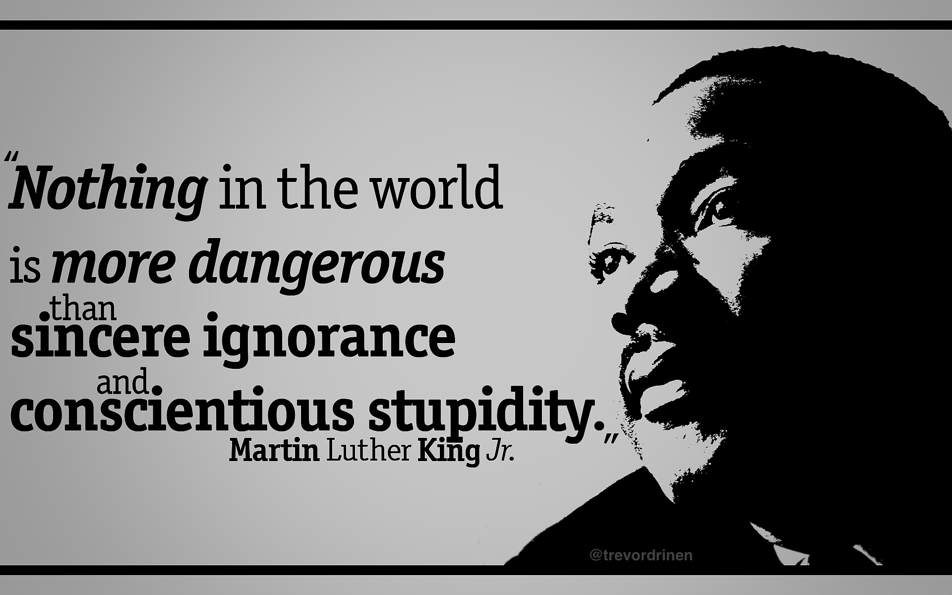 Mlk Jr Wisdom@trevordrinen - Martin Luther King Quotes - HD Wallpaper 