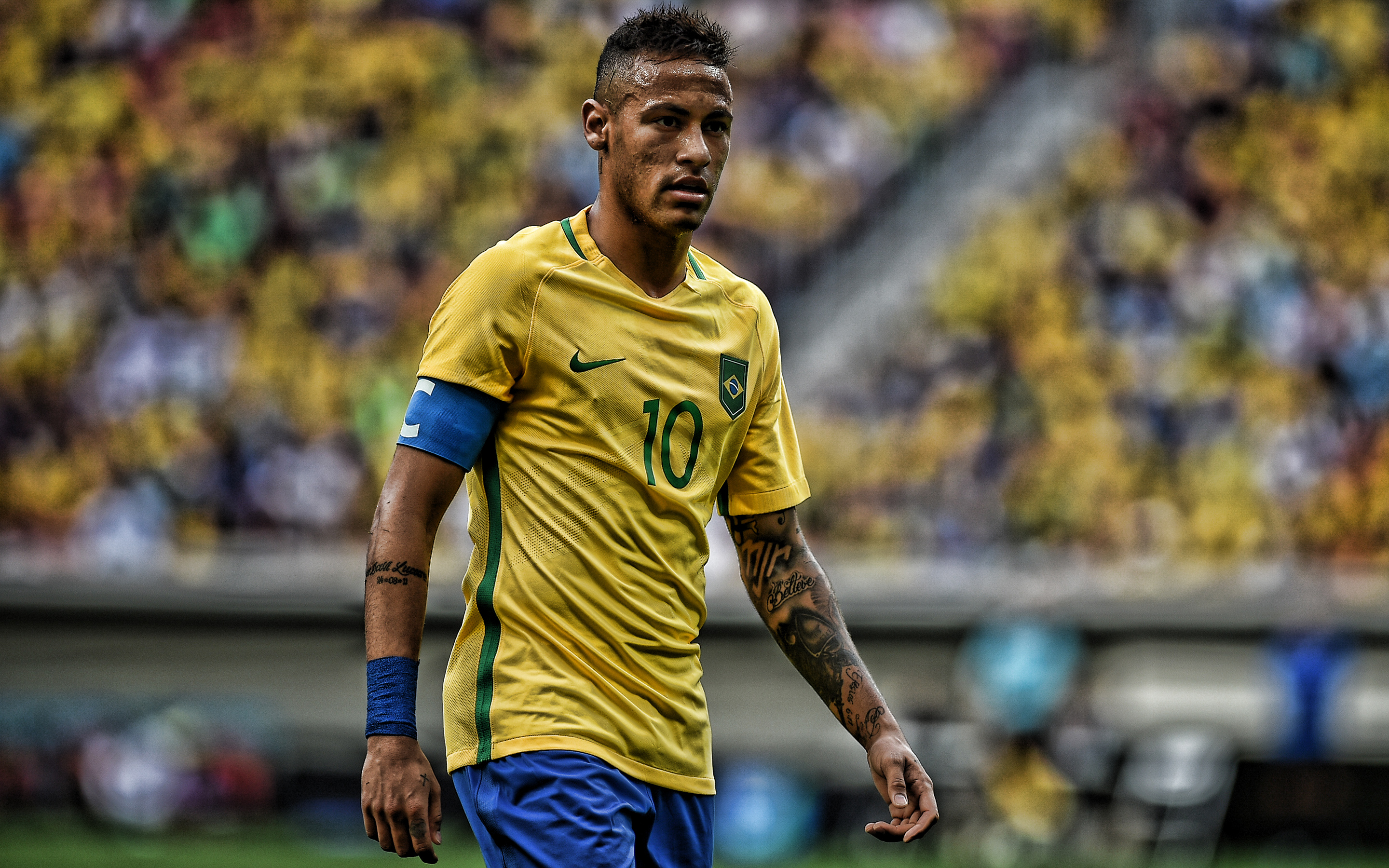 Neymar, Brazil National Football Team, Portrait, Brazilian - Player -  2880x1800 Wallpaper 