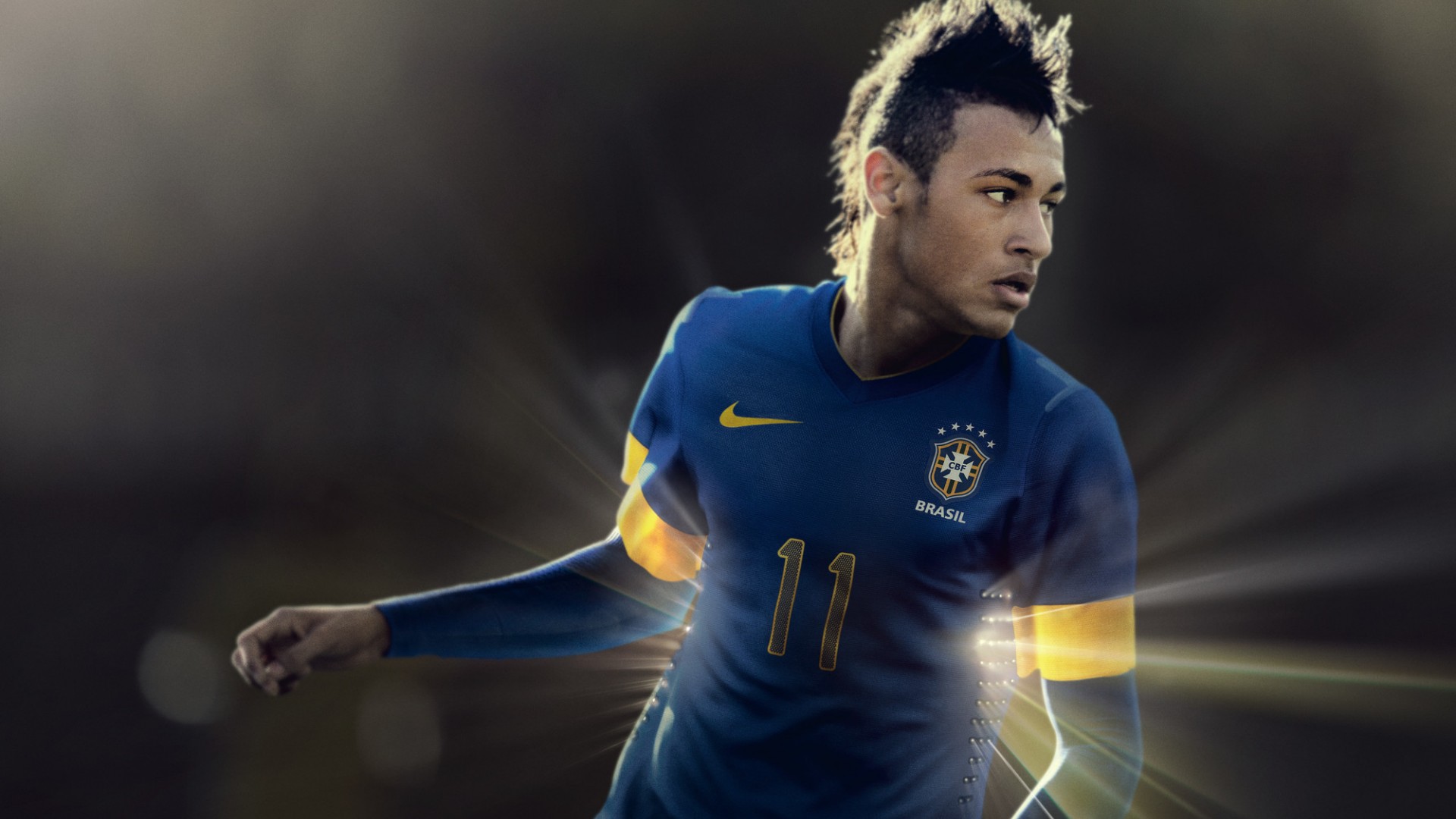 Neymar Brazil Hd Wallpaper Wallpaper - Brazil Away Kit 2012 - HD Wallpaper 