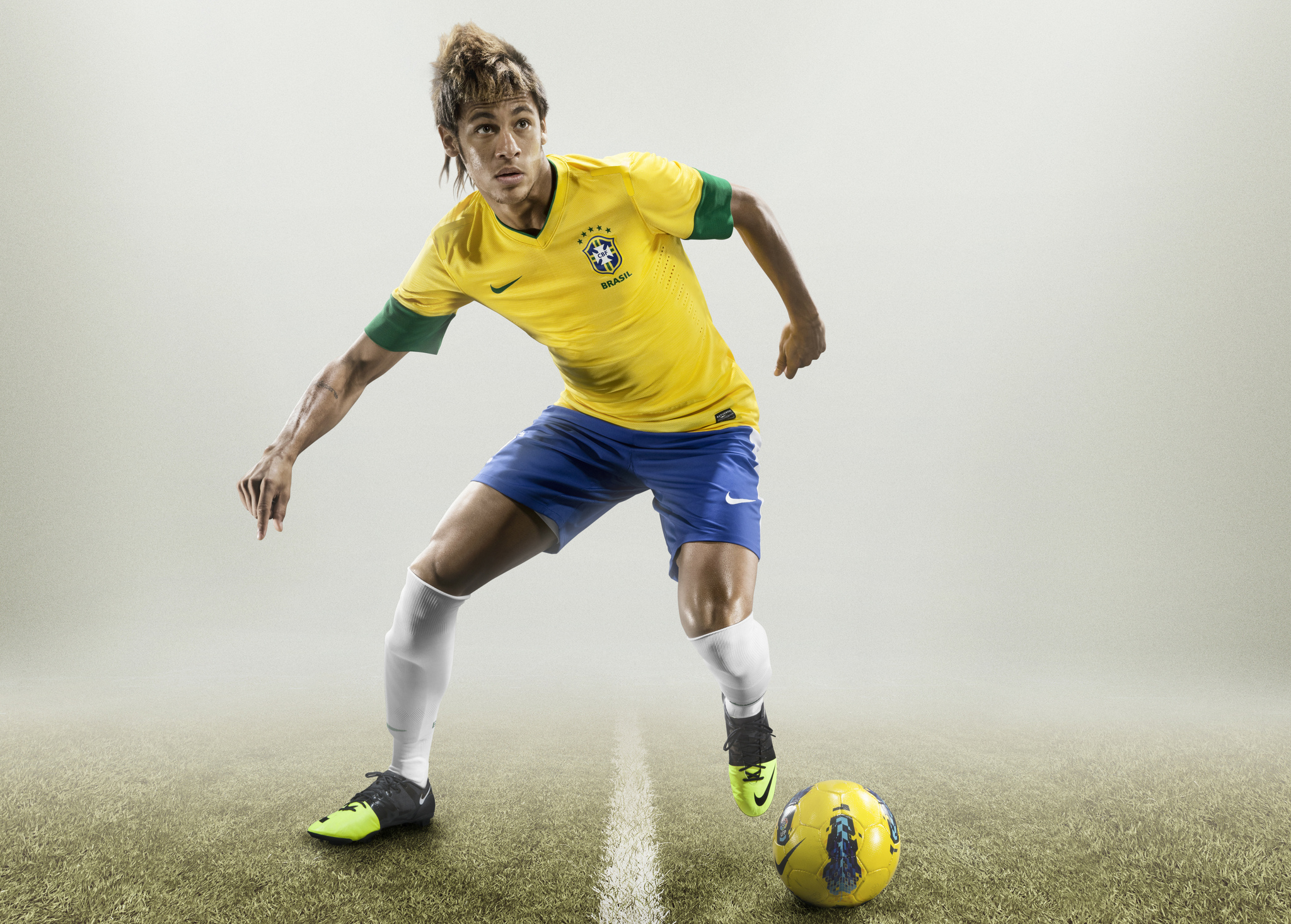 Wallpaper Of Neymar Background & Hd Image - Neymar Brazil 2012 13 - HD Wallpaper 